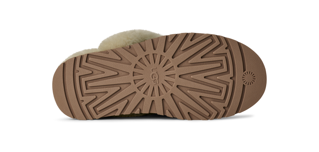 WOMEN'S UGG DISQUETTE SLIPPER | MOSS GREEN / MUTED BRASS