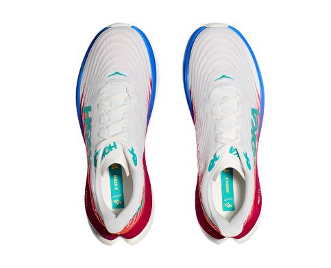 MEN'S HOKA MACH 5 | WHITE/ FLAME