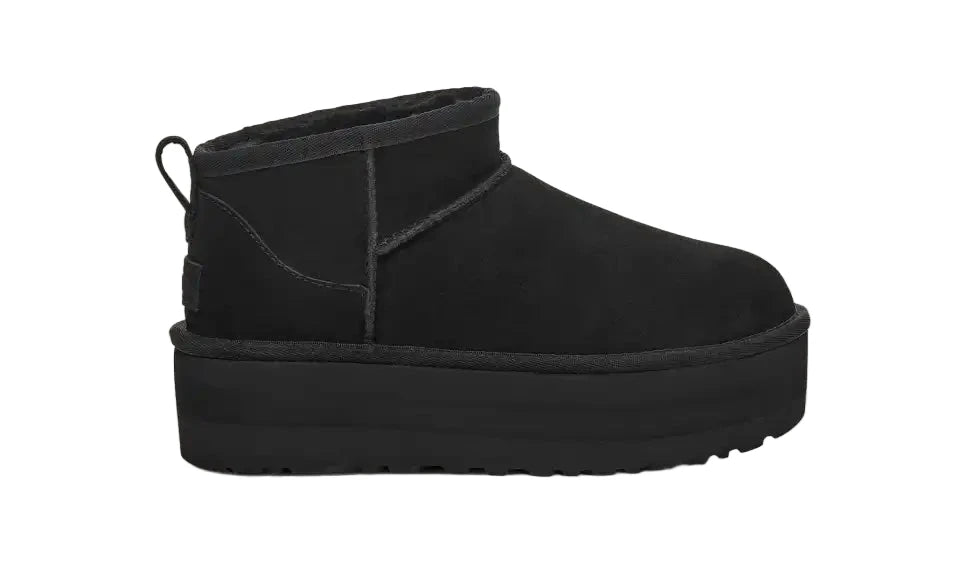 WOMEN'S UGG CLASSIC ULTRA MINI PLATFORM BOOT | BLACK