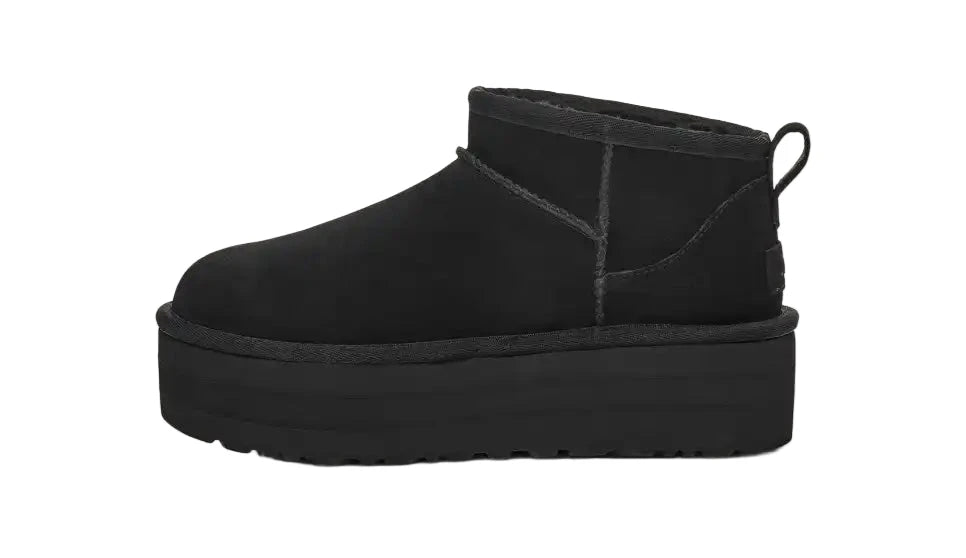 WOMEN'S UGG CLASSIC ULTRA MINI PLATFORM BOOT | BLACK