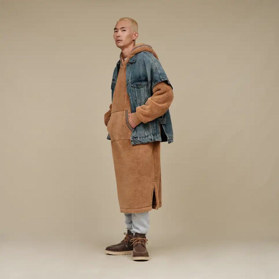 UNISEX UGGFLUFF OVERSIZED HOODIE | CHESTNUT