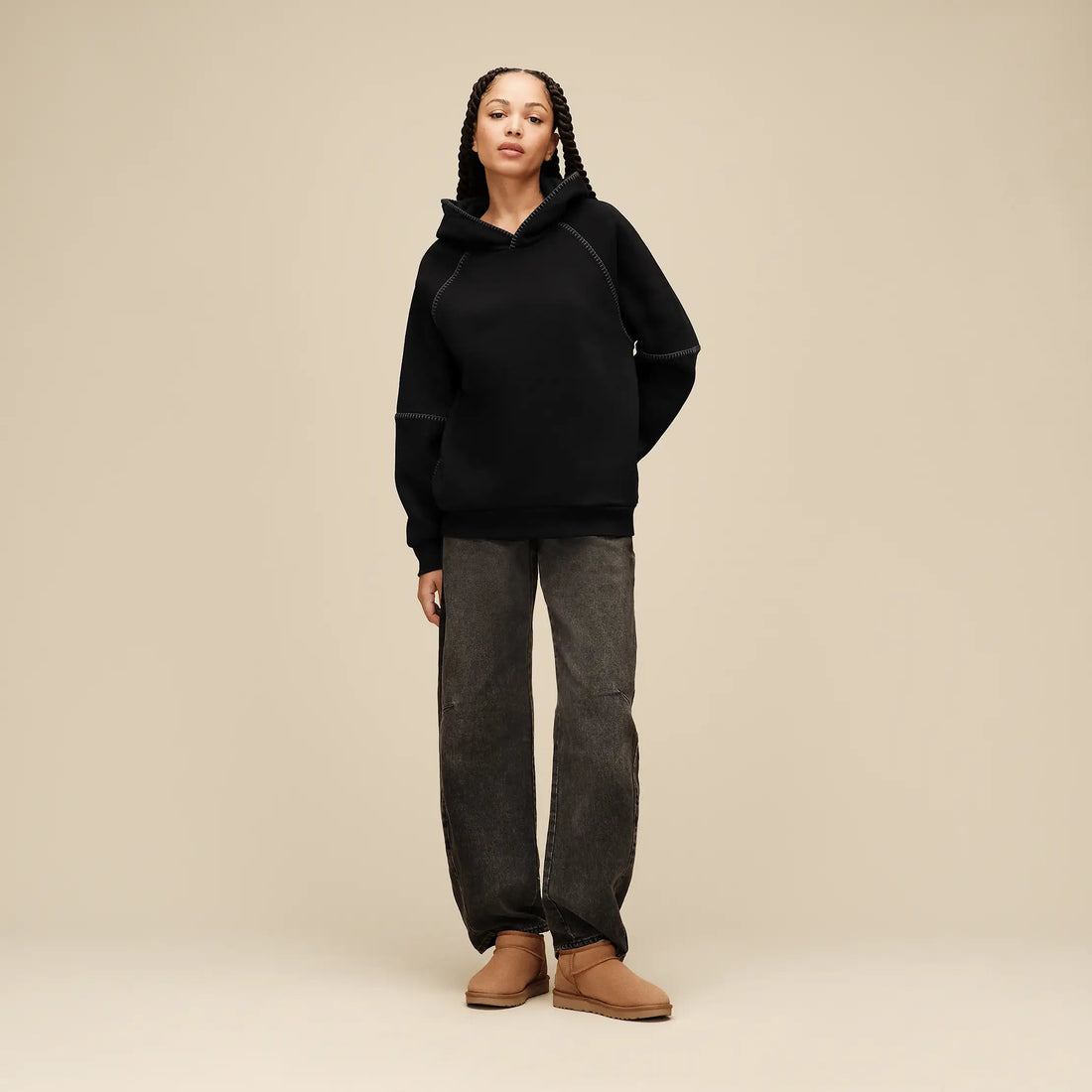 WOMEN'S UGG CLASSIC HOODIE | BLACK