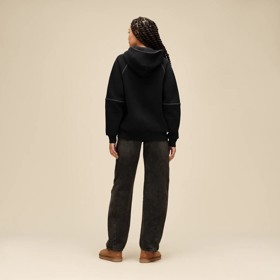 WOMEN'S UGG CLASSIC HOODIE | BLACK