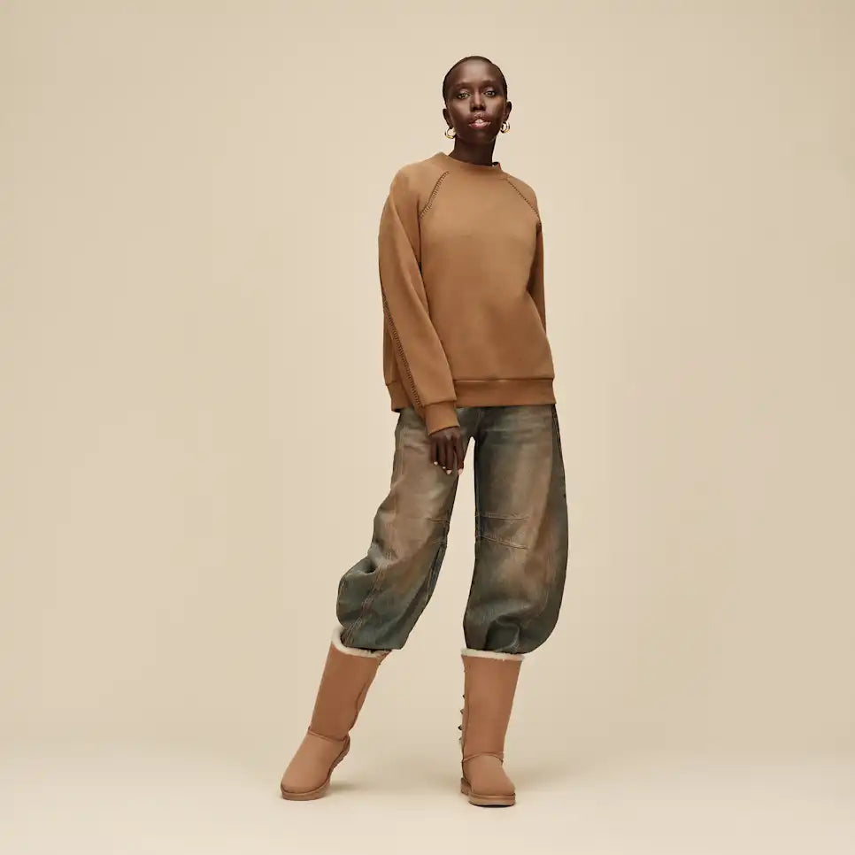 WOMEN'S UGG CLASSIC CREWNECK | CHESTNUT