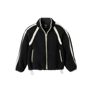 WOMEN'S UGG NIKIA CROCHET UGGFLUFF JACKET | BLACK