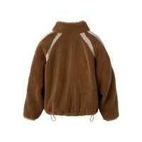 WOMEN'S UGG NIKIA CROCHET UGGFLUFF JACKET | CHESTNUT