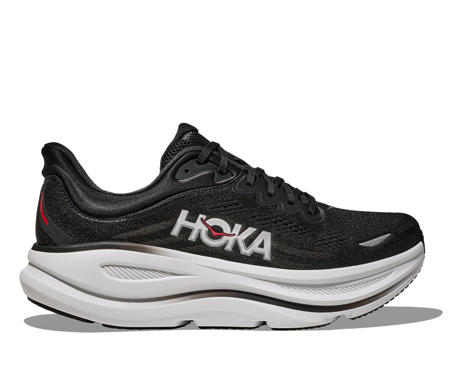 MEN'S HOKA BONDI 9 | BLACK | VERMILLION – Randy's Shoes