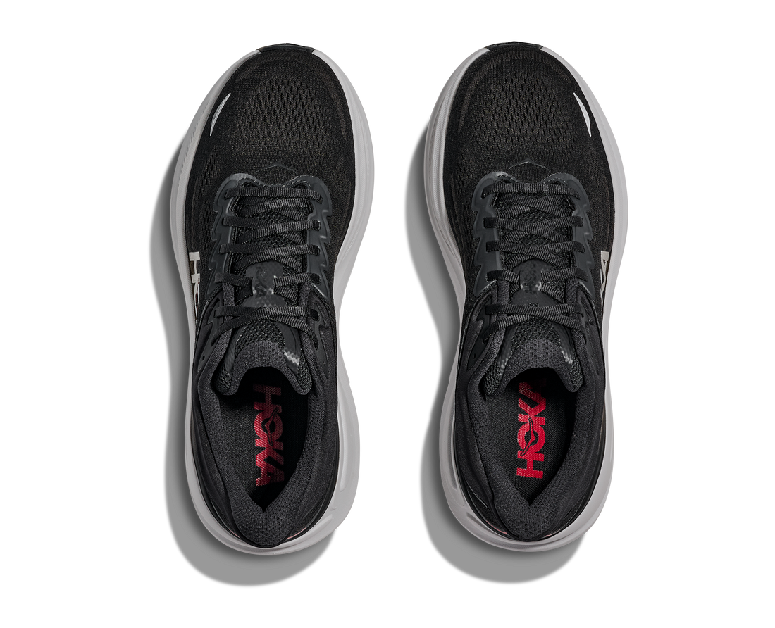 MEN'S HOKA BONDI 9 | BLACK | VERMILLION