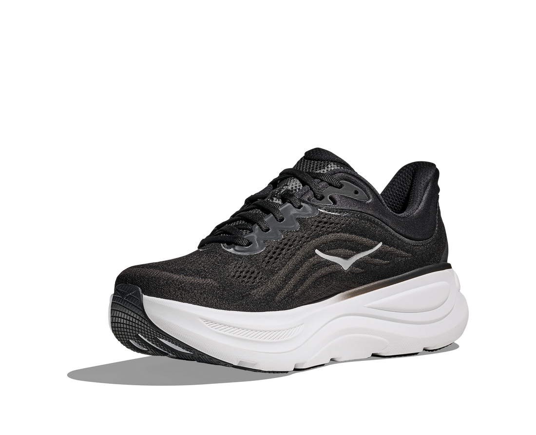 MEN'S HOKA BONDI 9 | BLACK | VERMILLION
