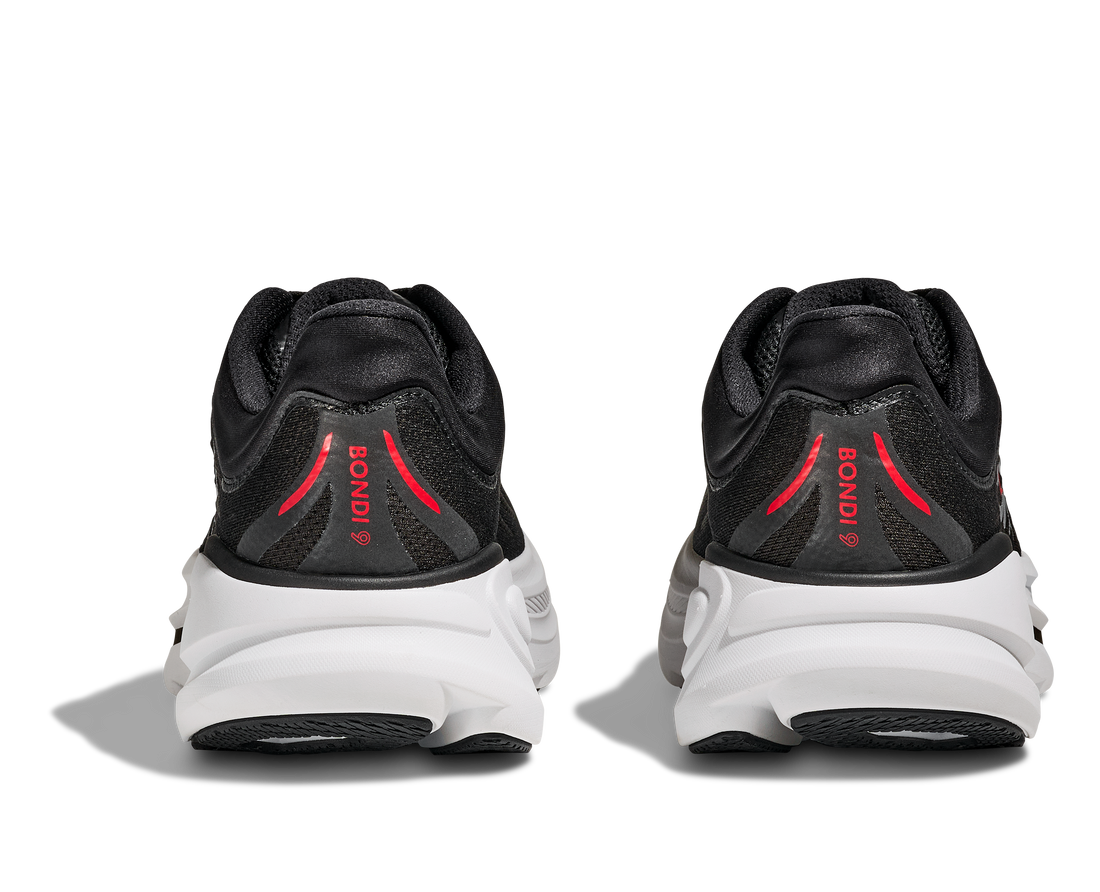 MEN'S HOKA BONDI 9 | BLACK | VERMILLION