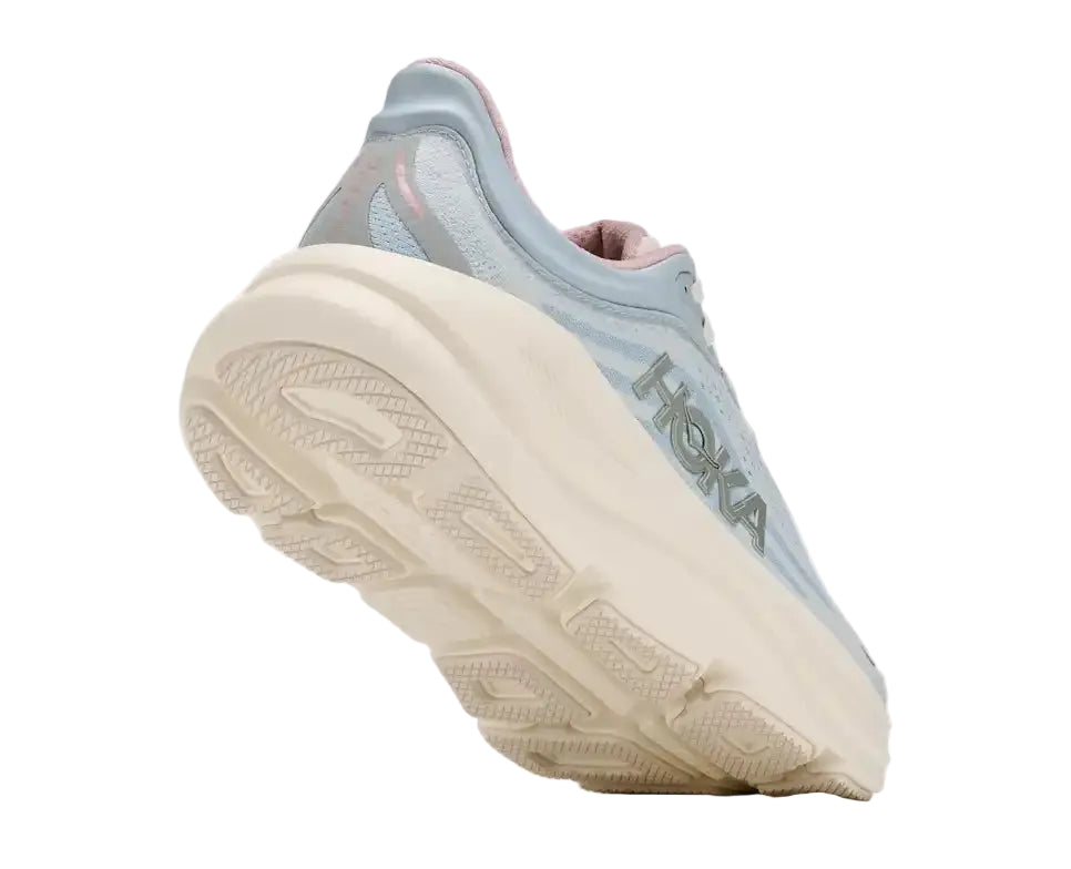 WOMEN'S HOKA BONDI 9 GLM | ALABASTER / MINERAL BLUE