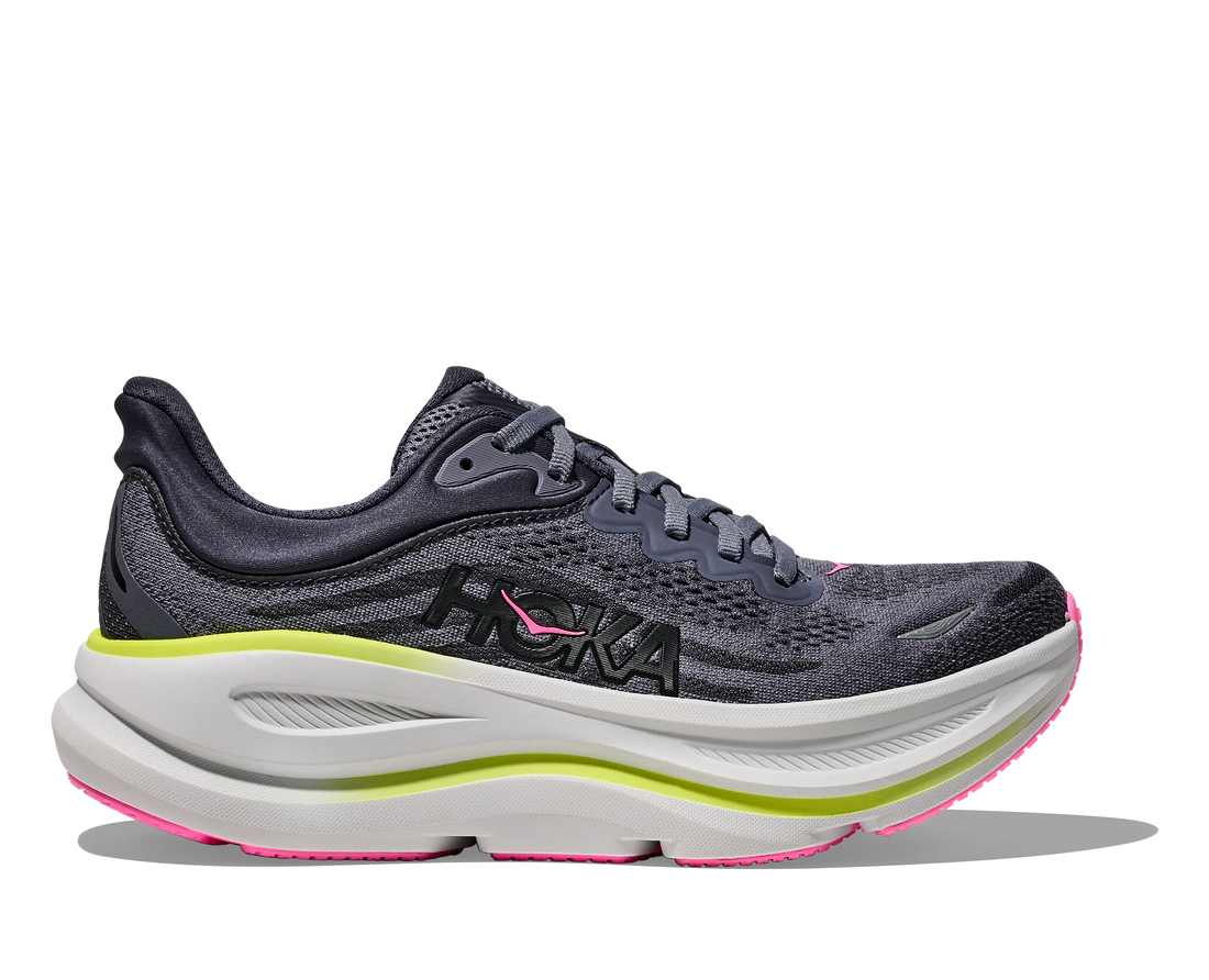 WOMEN'S HOKA BONDI 9 | CHARCOAL GREY | GREY SKIES