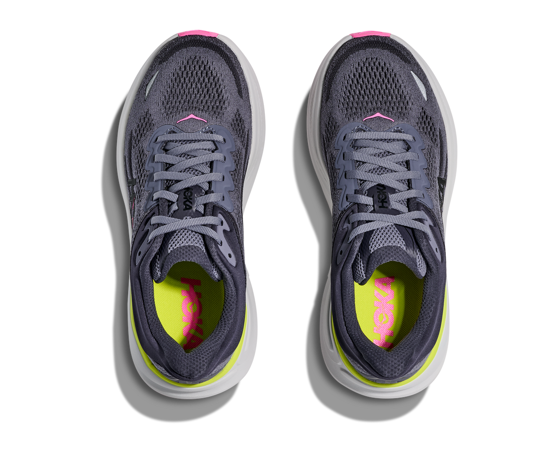 WOMEN'S HOKA BONDI 9 | CHARCOAL GREY | GREY SKIES