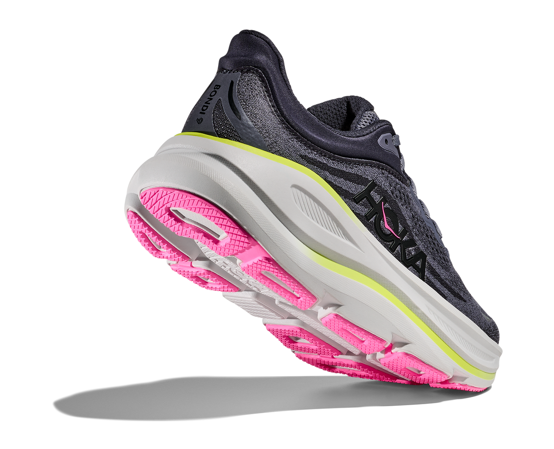 WOMEN'S HOKA BONDI 9 | CHARCOAL GREY | GREY SKIES