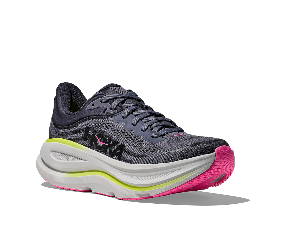 WOMEN'S HOKA BONDI 9 | CHARCOAL GREY | GREY SKIES