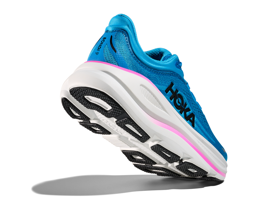 WOMEN'S HOKA BONDI 9 | SKYWARD BLUE | NEON FUCHSIA