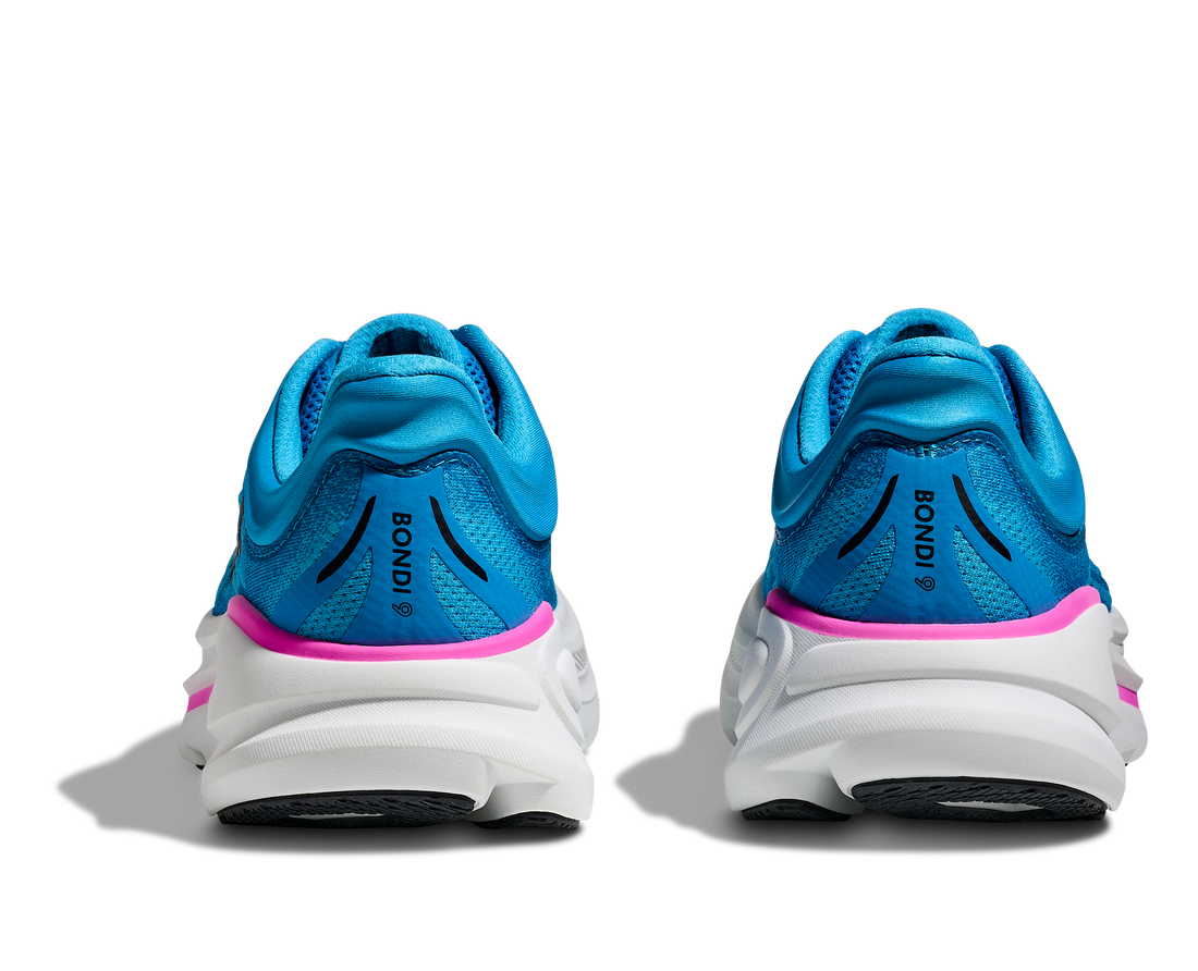 WOMEN'S HOKA BONDI 9 | SKYWARD BLUE | NEON FUCHSIA