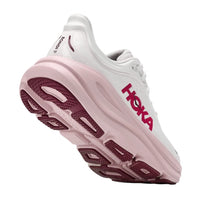 WOMEN'S HOKA BONDI 9 | WHITE | PINK  OPAL