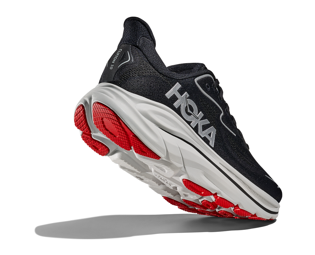 MEN'S HOKA CLIFTON 10 | BLACK / SILVER