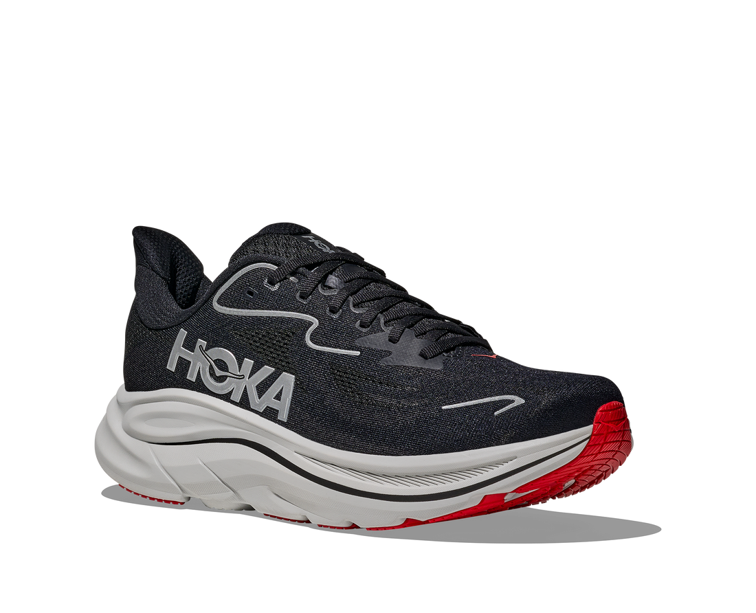 MEN'S HOKA CLIFTON 10 | BLACK / SILVER