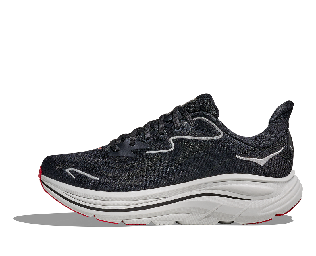 MEN'S HOKA CLIFTON 10 | BLACK / SILVER