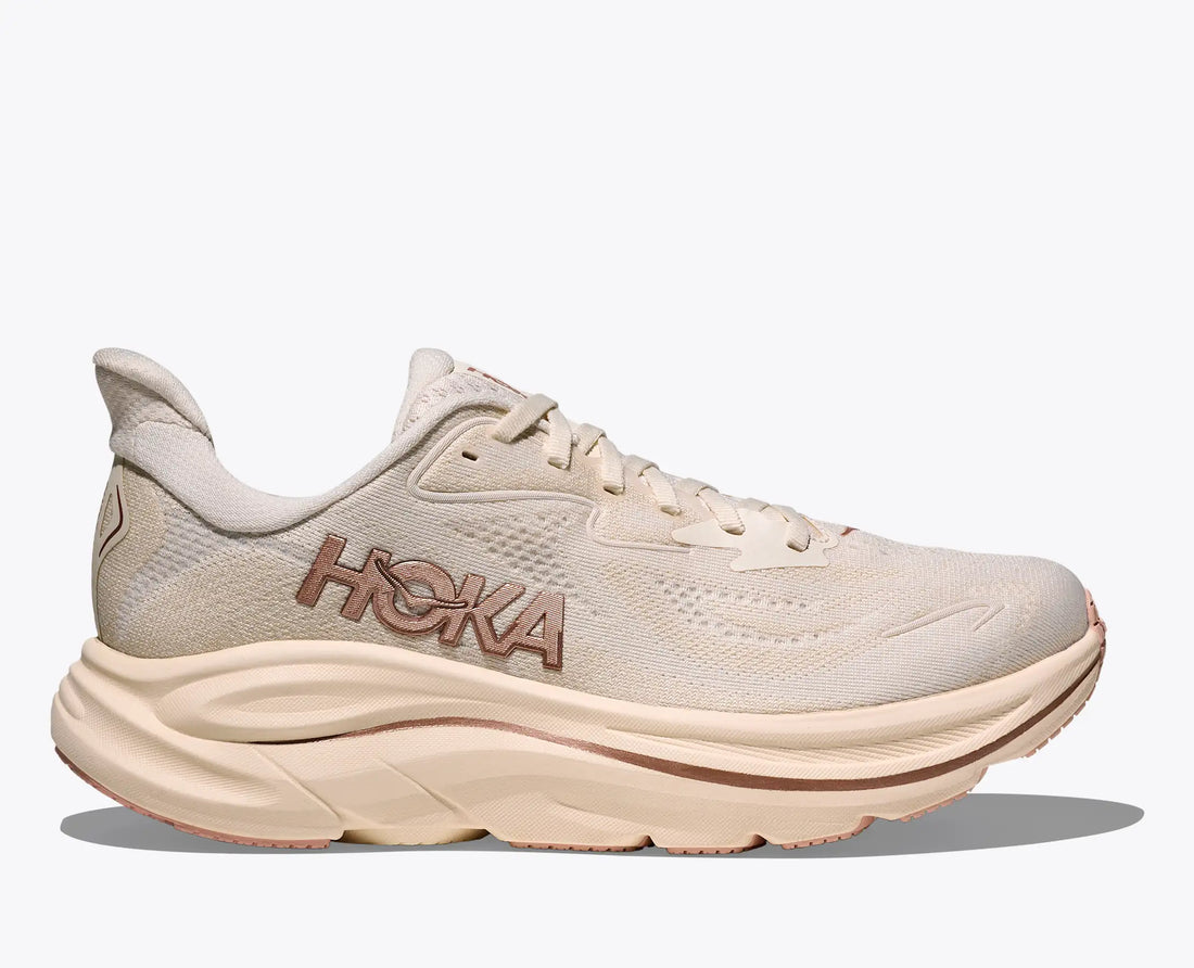 WOMEN'S HOKA CLIFTON 10 | ALABASTER | ROSE GOLD