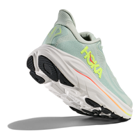 WOMEN'S HOKA CLIFTON 10 | SEA GLASS | NEON FLAME