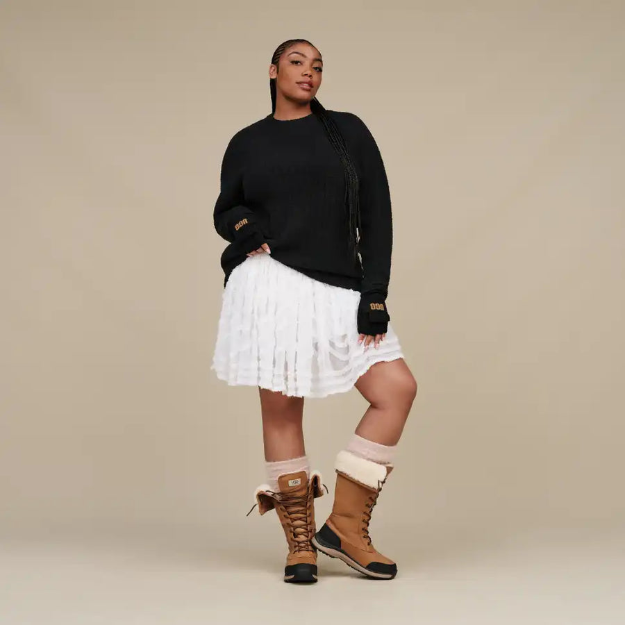 WOMEN'S UGG RIZ TOP RIB | BLACK