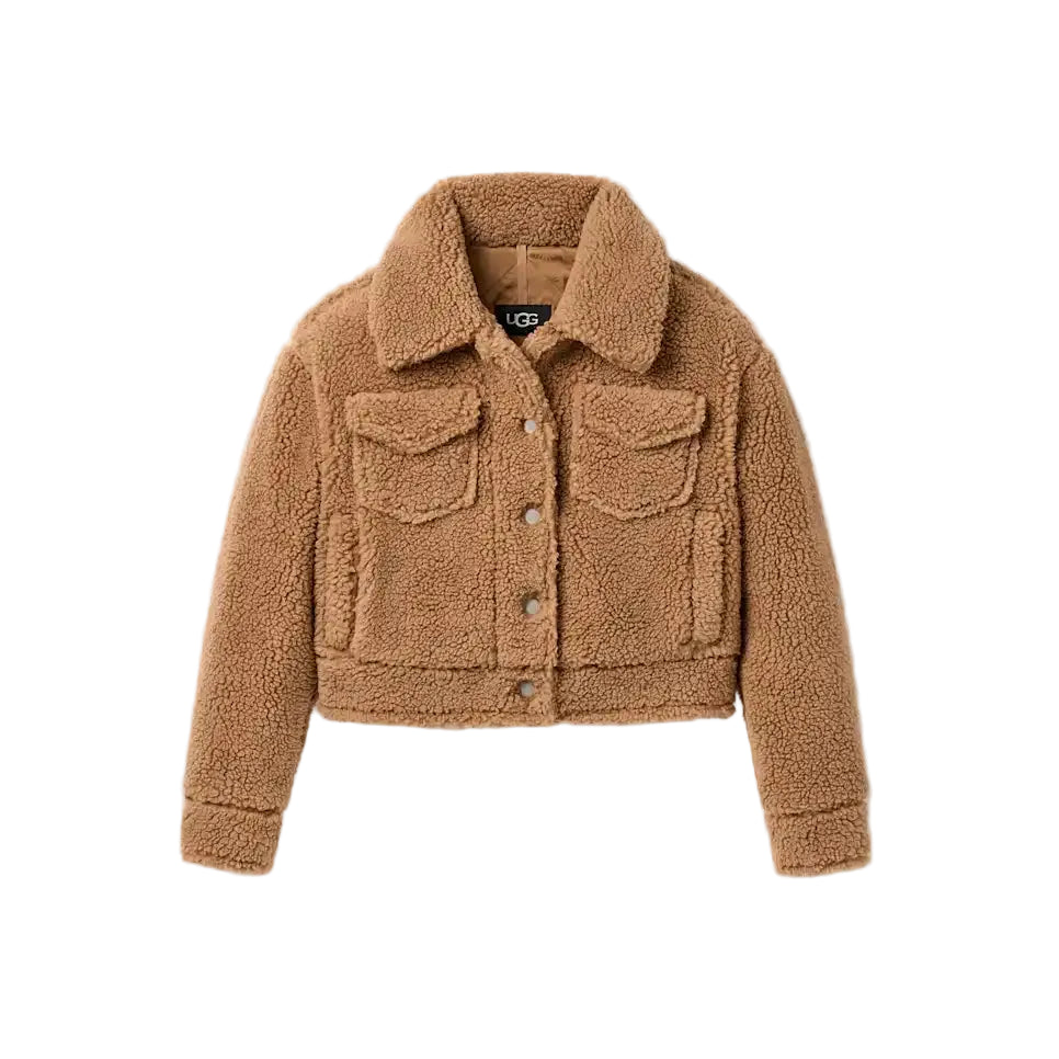 WOMEN'S UGG FRANKIE SHORT TRUCKER JACKET | CHESTNUT