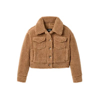 WOMEN'S UGG FRANKIE SHORT TRUCKER JACKET | CHESTNUT