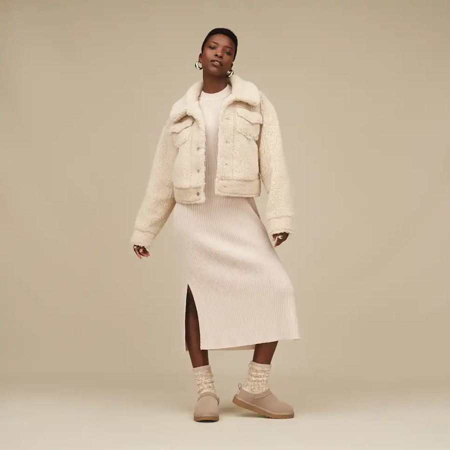 WOMEN'S UGG FRANKIE SHORT TRUCKER JACKET | NATURAL II