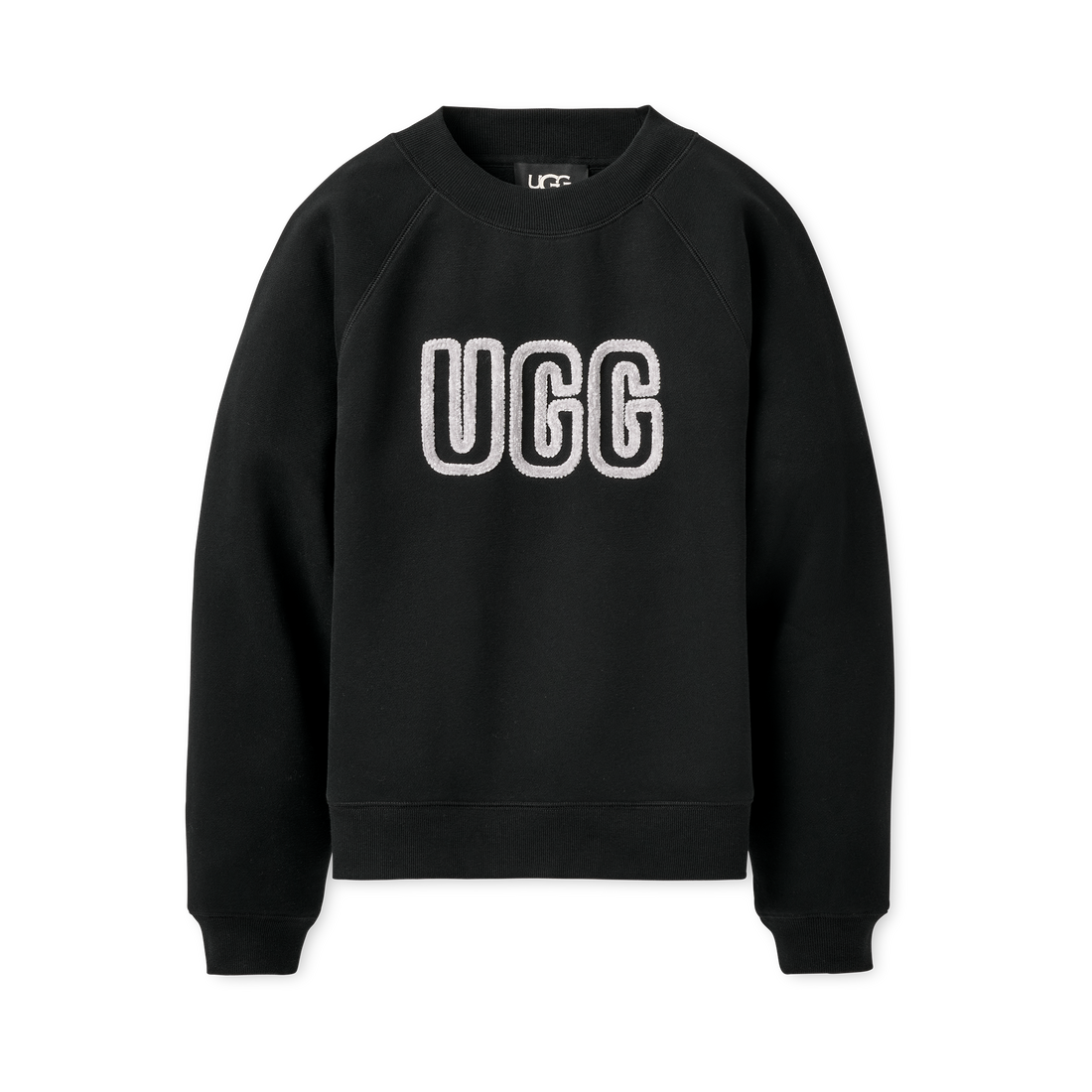 WOMEN'S UGG LOGO CREWNECK | BLACK