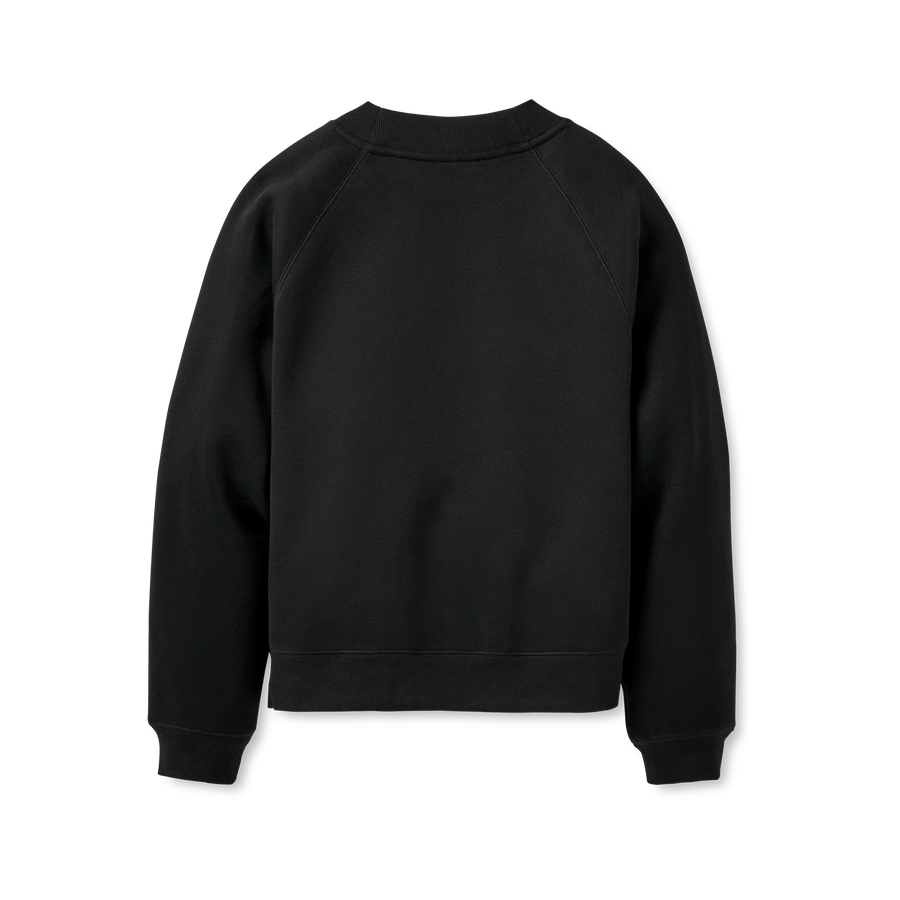 WOMEN'S UGG LOGO CREWNECK | BLACK