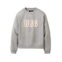 WOMEN'S UGG LOGO CREWNECK | GREY HEATHER