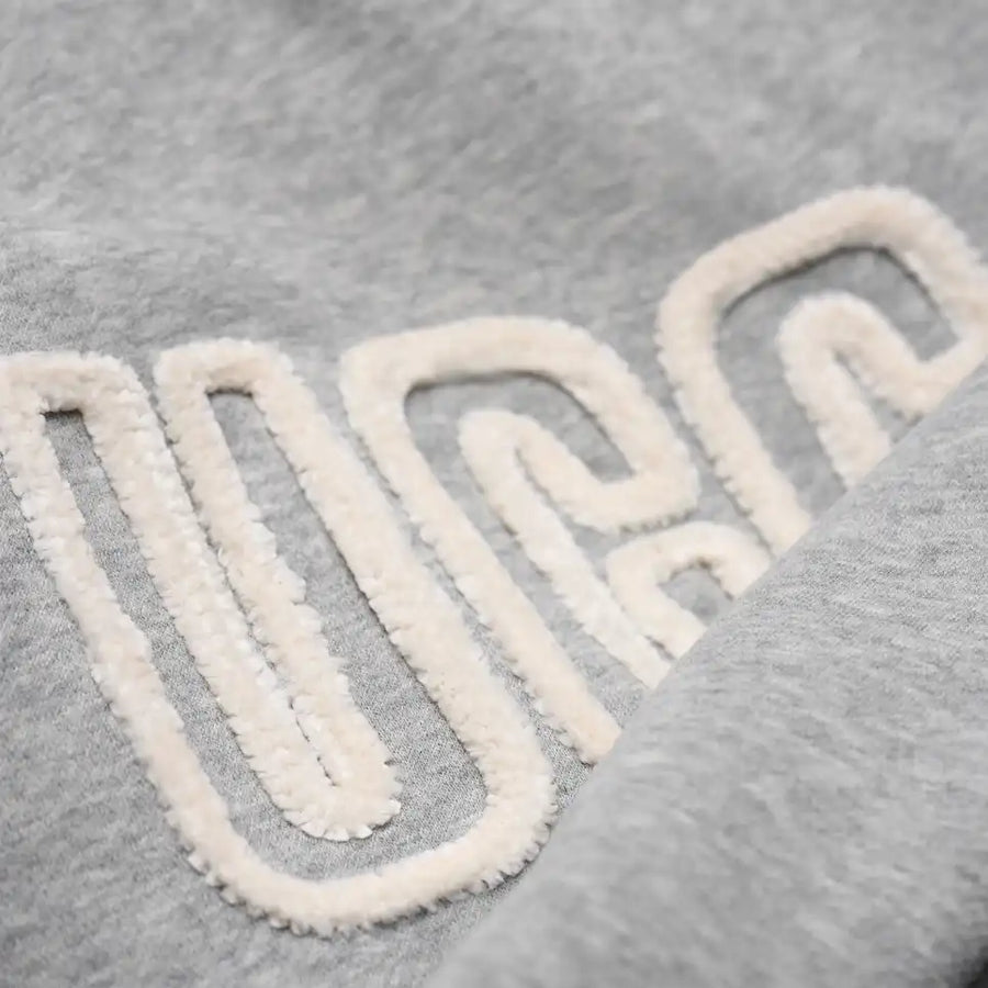 WOMEN'S UGG LOGO CREWNECK | GREY HEATHER