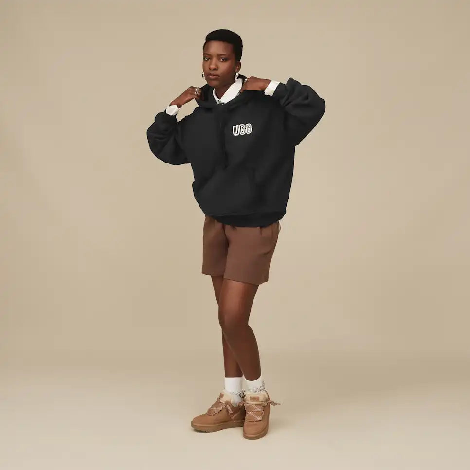 WOMEN'S UGG LOGO HOODIE | BLACK