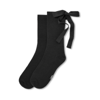 WOMEN'S UGG SERENELLA NOVELTY BOW SOCKS | BLACK