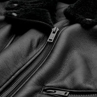 WOMEN'S UGG FINNIAN LUXE FLUFF MOTO JACKET | BLACK