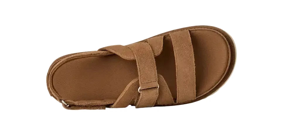 WOMEN'S UGG GOLDENSTAR GLEAM SANDAL | CHESTNUT