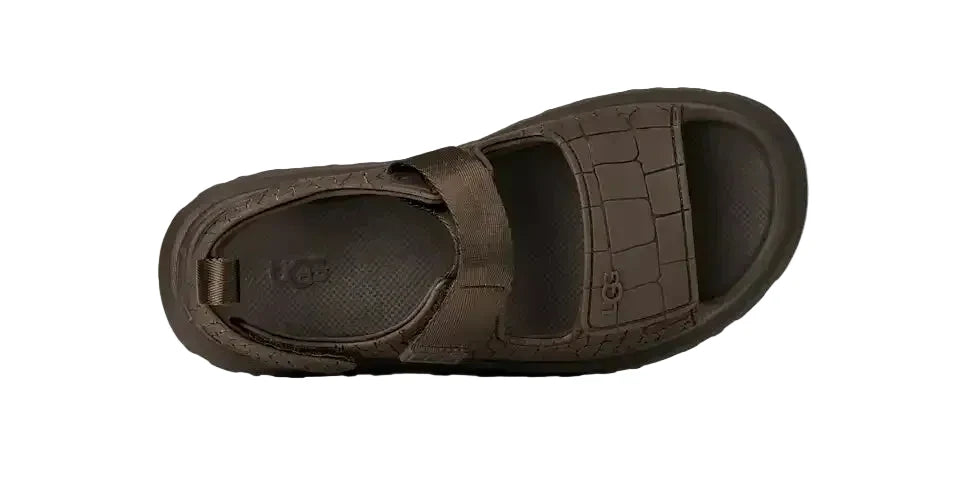 WOMEN'S UGG GOLDENGLOW EMBOSSED SANDAL | DENSE SMOKE