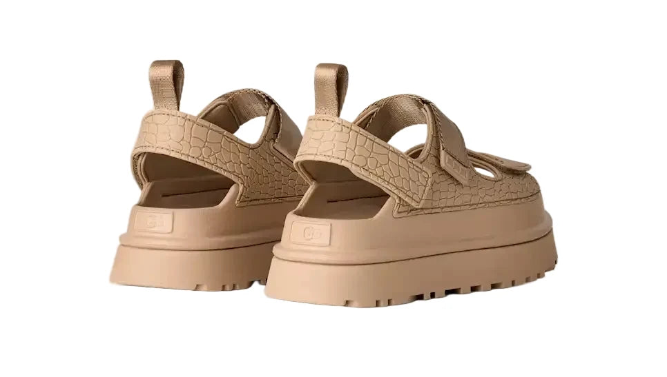 WOMEN'S UGG GOLDENGLOW EMBOSSED SANDAL | MUSTARD SEED