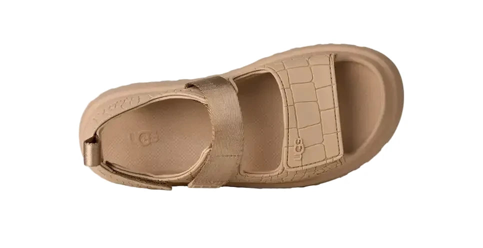 WOMEN'S UGG GOLDENGLOW EMBOSSED SANDAL | MUSTARD SEED