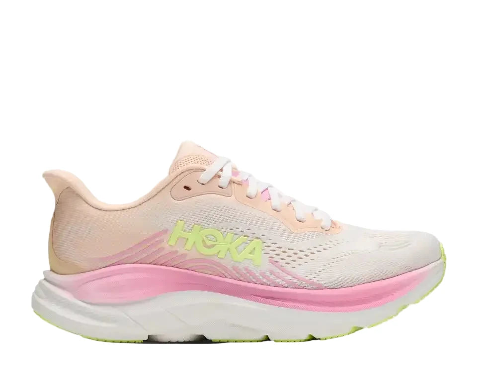 WOMEN'S HOKA CLIFTON 11 | TANGERINE GLOW | WHITE