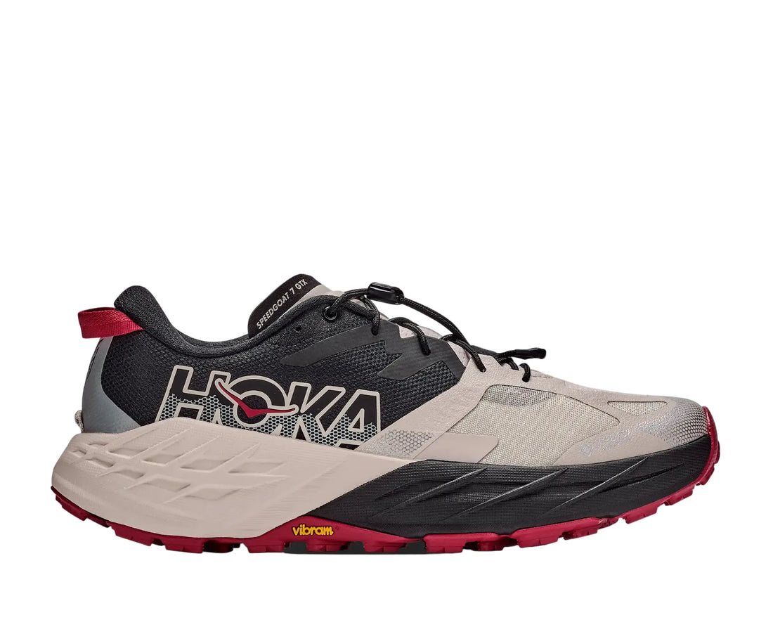 MEN'S HOKA SPEEDGOAT 7 GTX | BLACK | RIVER ROCK GREY