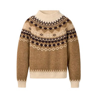 WOMEN'S UGG BRAYLEE UGGISLE SWEATER | COFFEE GROUNDS HEATHER