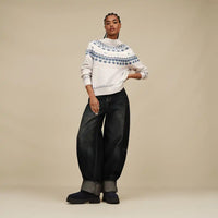 WOMEN'S UGG BRAYLEE UGSLIE SWEATER | GREY HEATHER MULTI