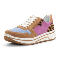 WOMEN'S ARA SAGE SNEAKER | SUEDE / LEOPARD / METALLIC