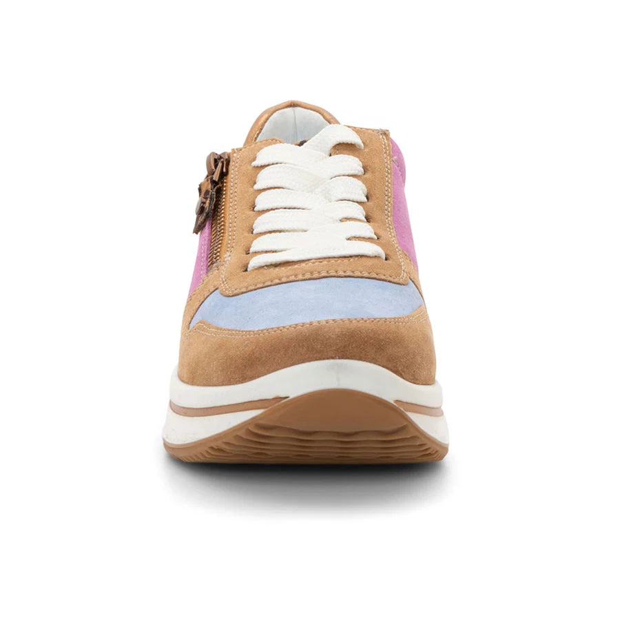 WOMEN'S ARA SAGE SNEAKER | SUEDE / LEOPARD / METALLIC