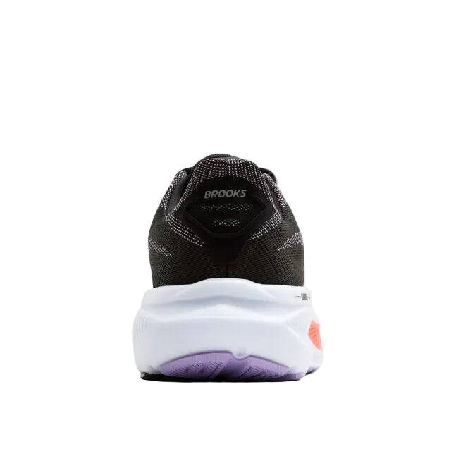 WOMEN'S BROOKS GHOST 17 | BLACK / PURPLE / CORAL