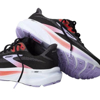 WOMEN'S BROOKS GHOST 17 | BLACK / PURPLE / CORAL